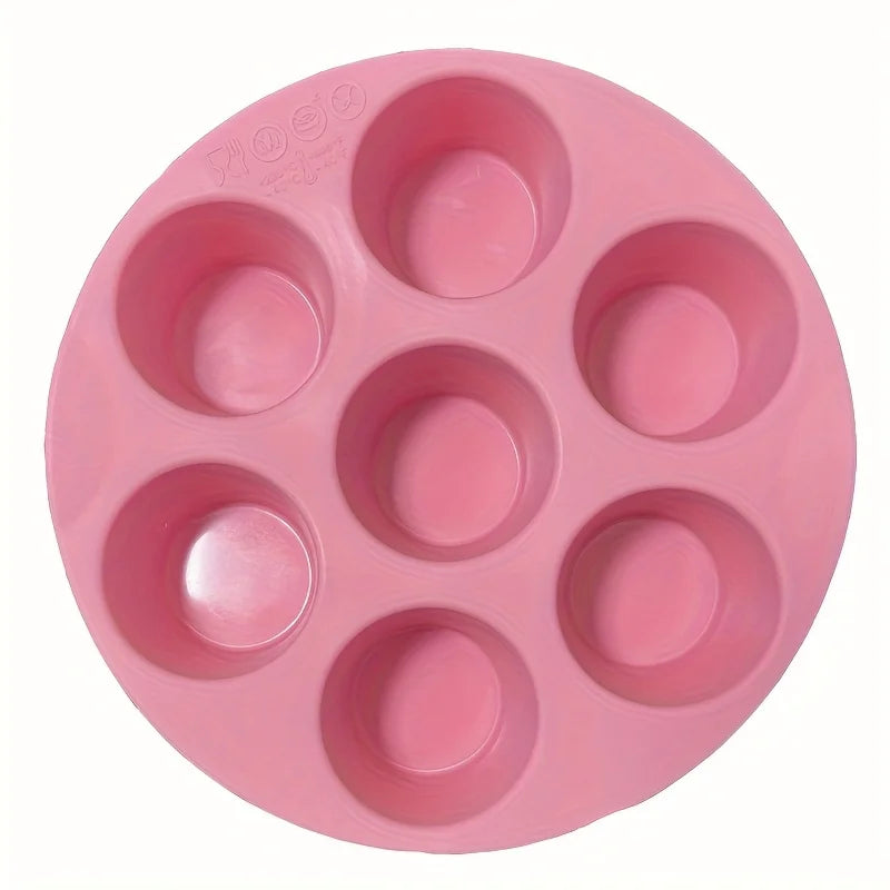 Silicone Egg Bite Mold – 7-Cavity Non-Stick Air Fryer & Oven Safe Muffin Pan