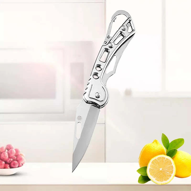 Portable Stainless Steel Fruit Knife – Foldable, Sharp & Easy Grip