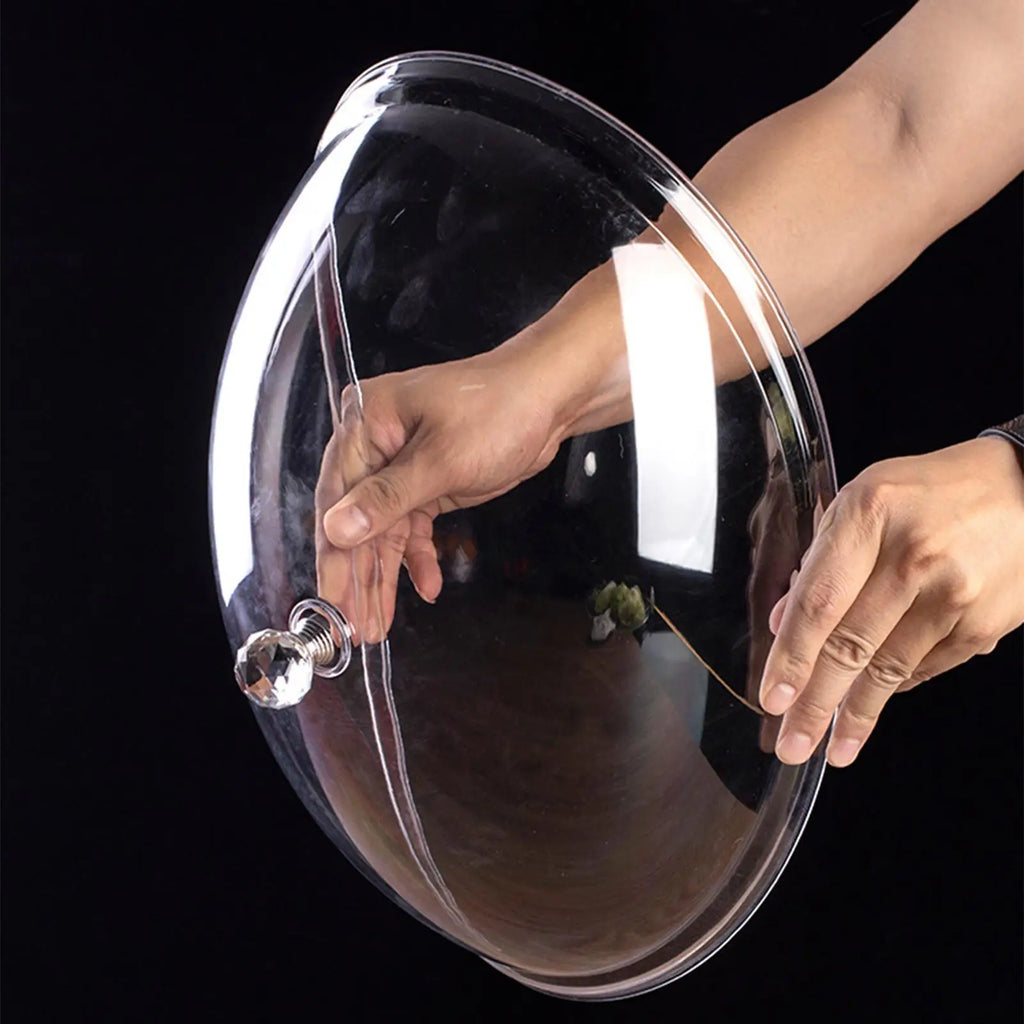 Dustproof Cake Tray with Clear Lid – Portable Dessert Display Stand