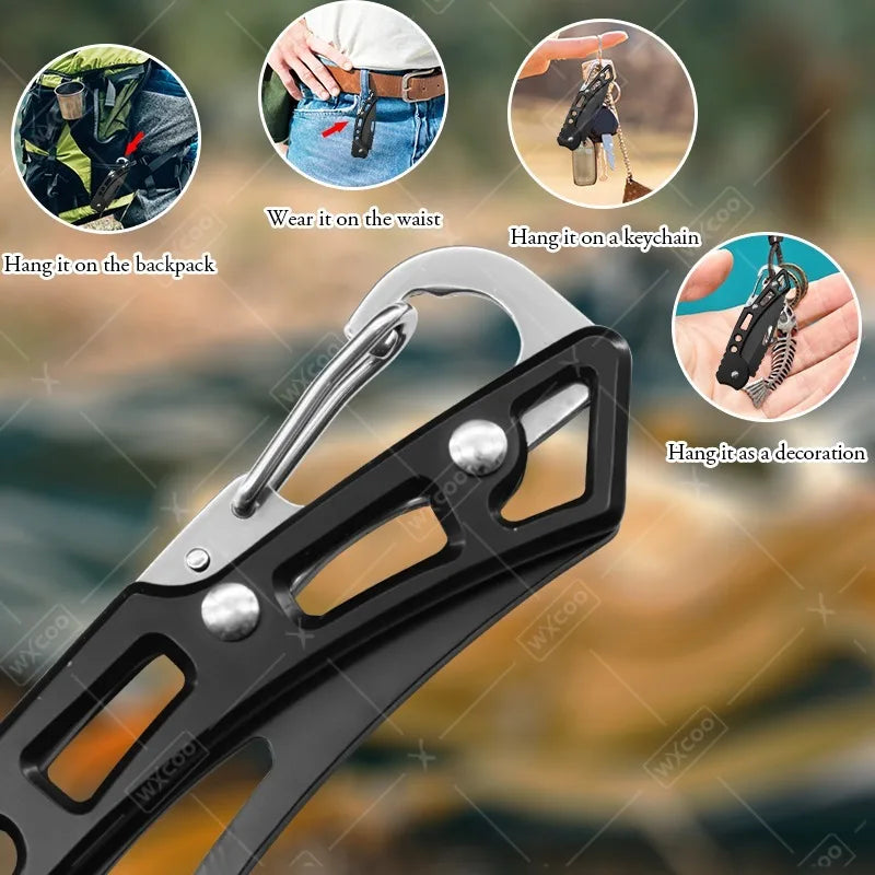 Portable Stainless Steel Fruit Knife – Foldable, Sharp & Easy Grip