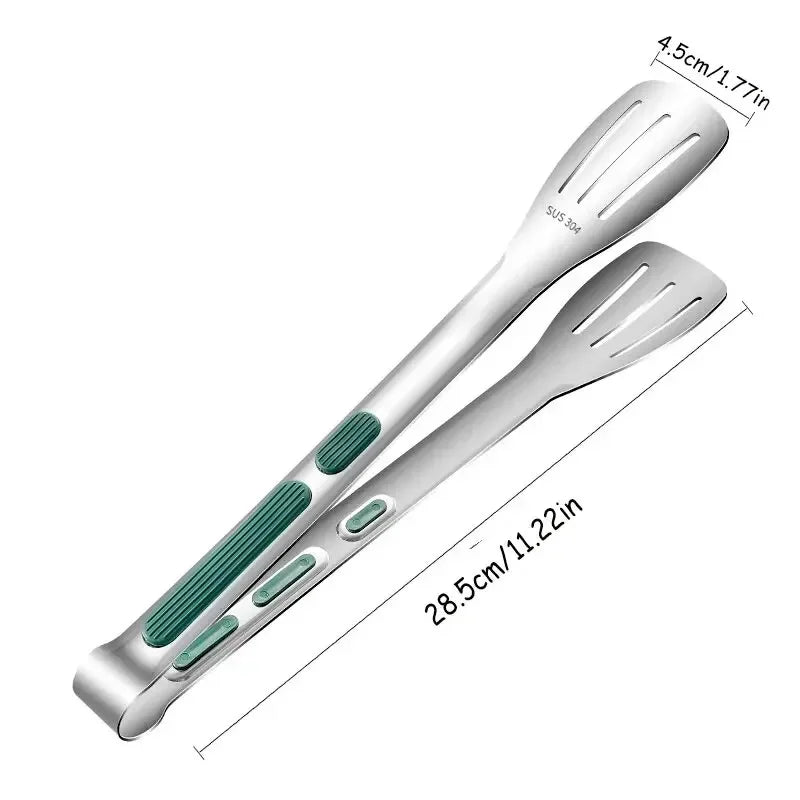 Stainless Steel Non-Slip Food Tongs