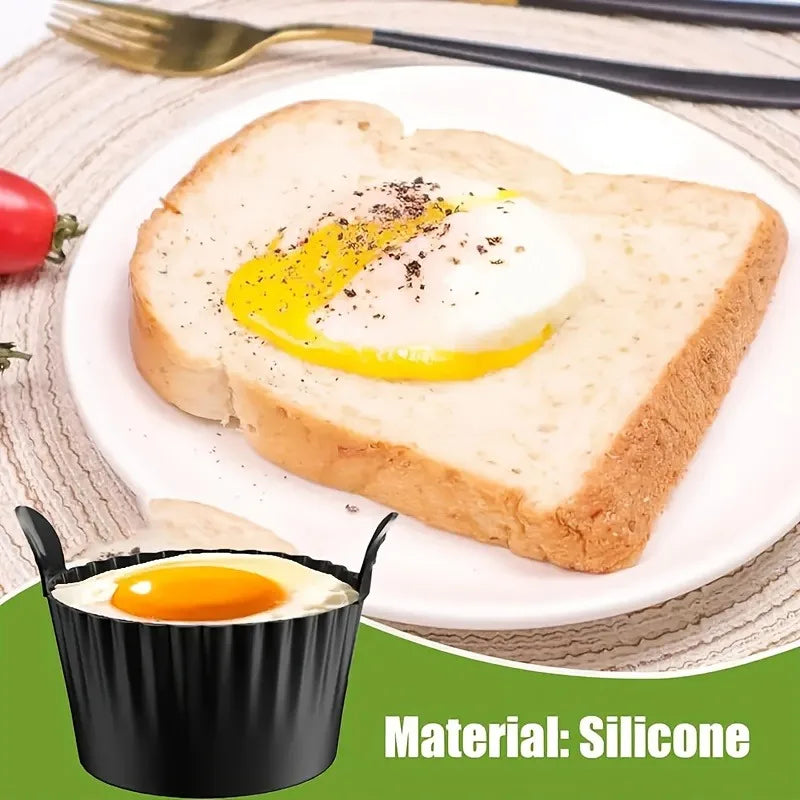 3pcs Silicone Air Fryer Molds – Non-Stick Baking Cups for Muffins, Cupcakes & Pudding