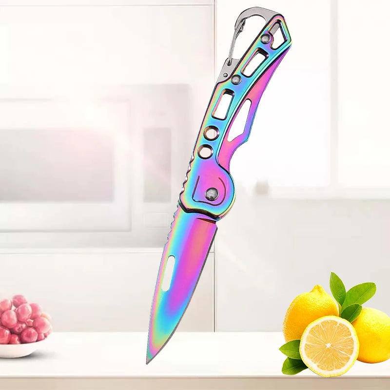 Portable Stainless Steel Fruit Knife – Foldable, Sharp & Easy Grip