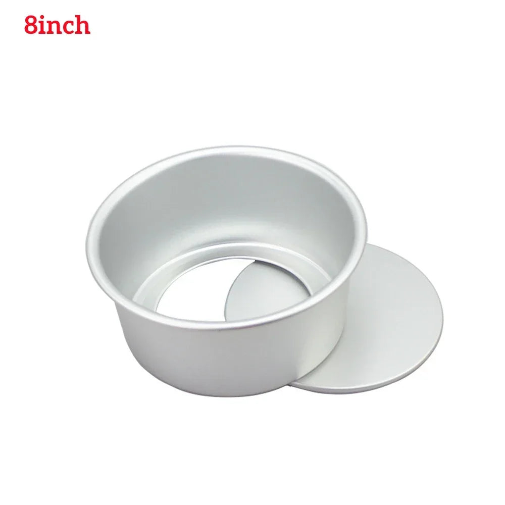 4/6/8/10/12inch Tiered Round Cake Mold Removable Bottom Aluminum Alloy Cake Pan Set Non Stick Baking Mould Kitchen Tools