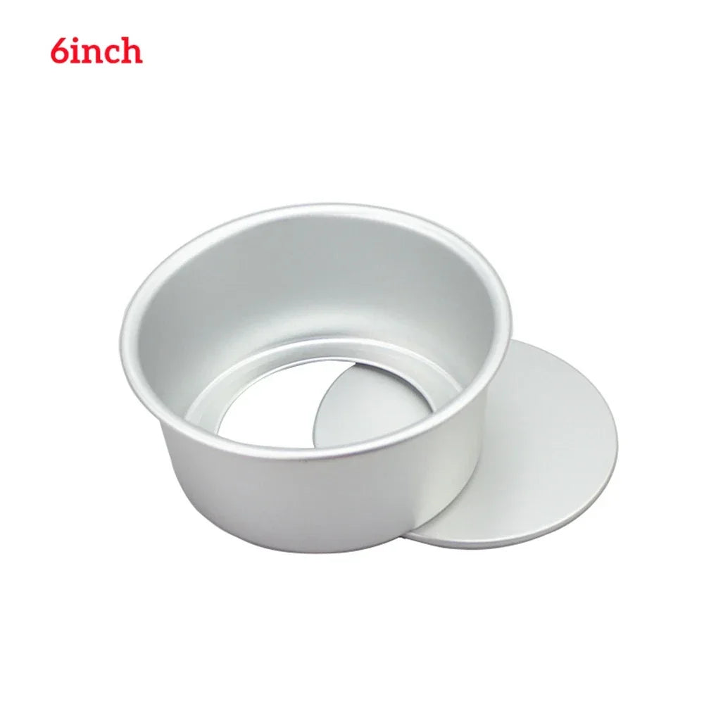 4/6/8/10/12inch Tiered Round Cake Mold Removable Bottom Aluminum Alloy Cake Pan Set Non Stick Baking Mould Kitchen Tools
