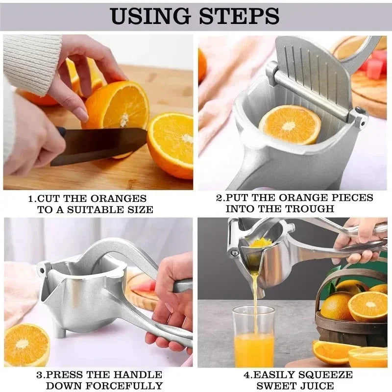 Heavy-Duty Citrus & Lemon Press – Durable Metal Manual Juicer
