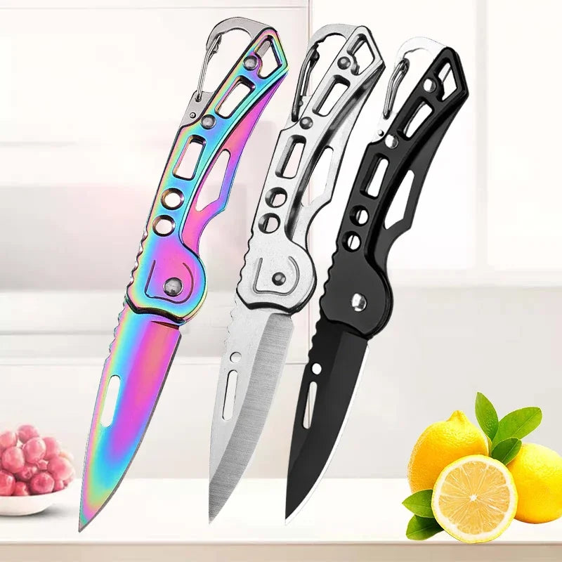 Portable Stainless Steel Fruit Knife – Foldable, Sharp & Easy Grip