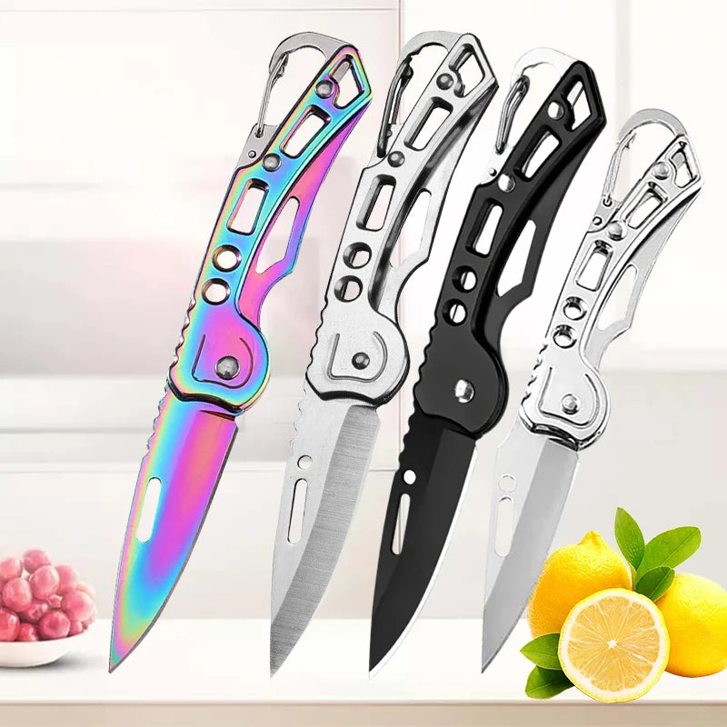 Portable Stainless Steel Fruit Knife – Foldable, Sharp & Easy Grip