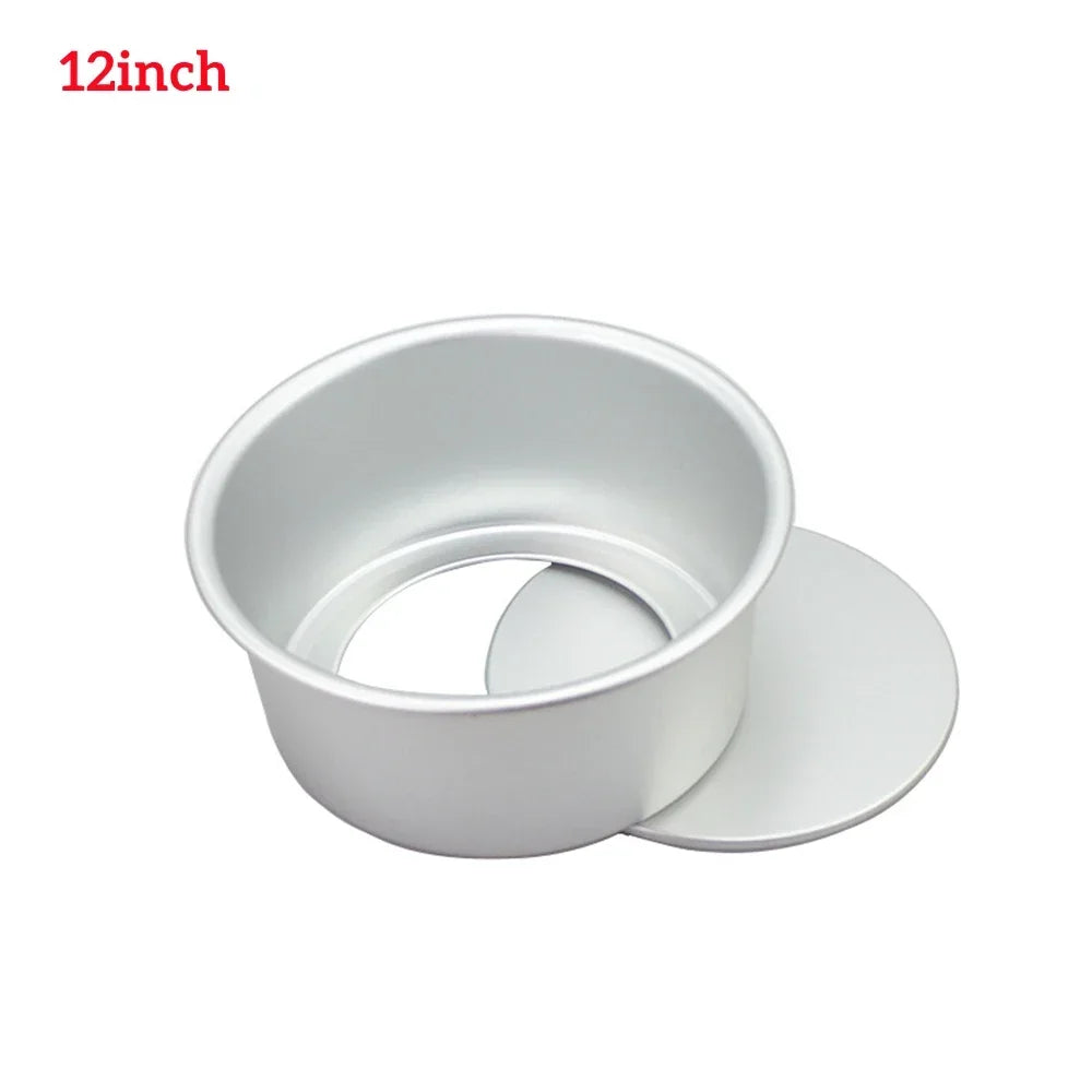 4/6/8/10/12inch Tiered Round Cake Mold Removable Bottom Aluminum Alloy Cake Pan Set Non Stick Baking Mould Kitchen Tools