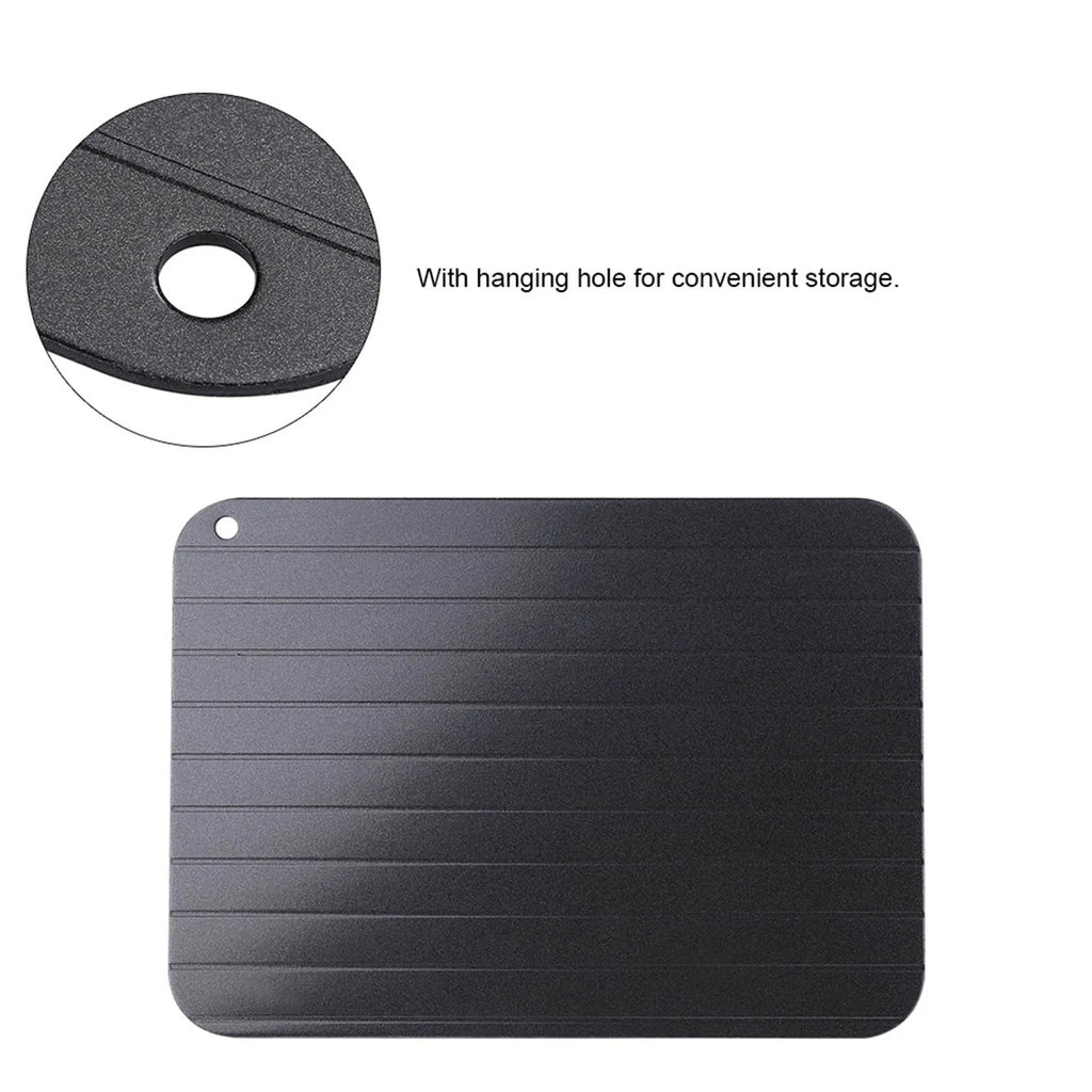 Fast Defrosting Tray – Rapid Thaw Aluminum Plate for Meat & Frozen Foods
