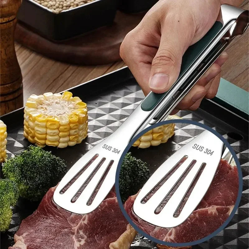 Stainless Steel Non-Slip Food Tongs