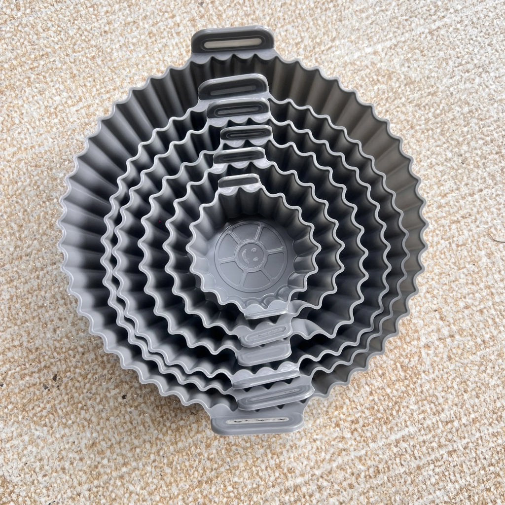 6PC Silicone Air Fryer Mats – Non-Stick, Heat-Resistant up to 450°F, Dishwasher Safe