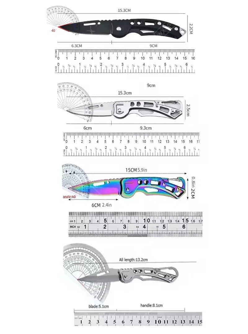 Portable Stainless Steel Fruit Knife – Foldable, Sharp & Easy Grip