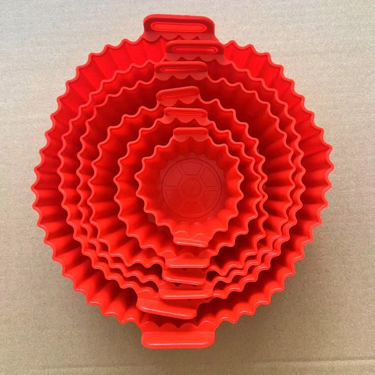 6PC Silicone Air Fryer Mats – Non-Stick, Heat-Resistant up to 450°F, Dishwasher Safe