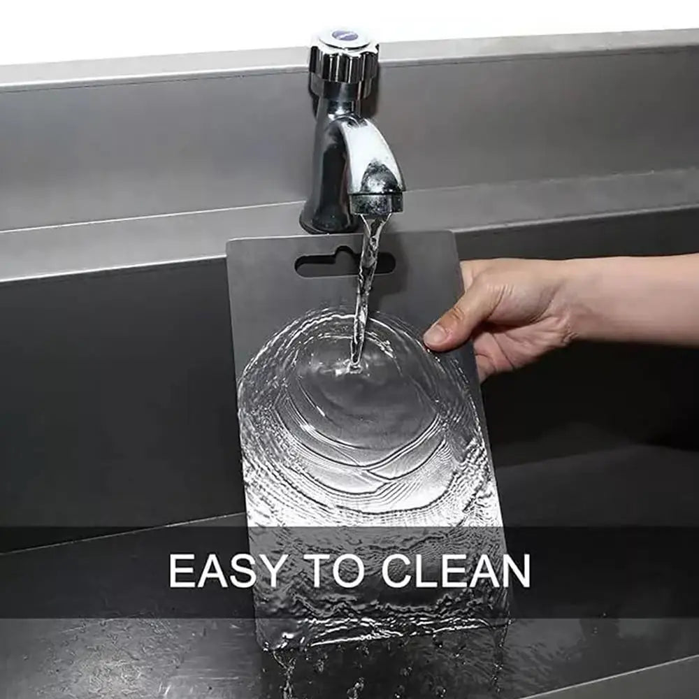 Titanium Stainless Steel Cutting Board – Double-Sided, Thickened 304 Food-Grade Chopping Board