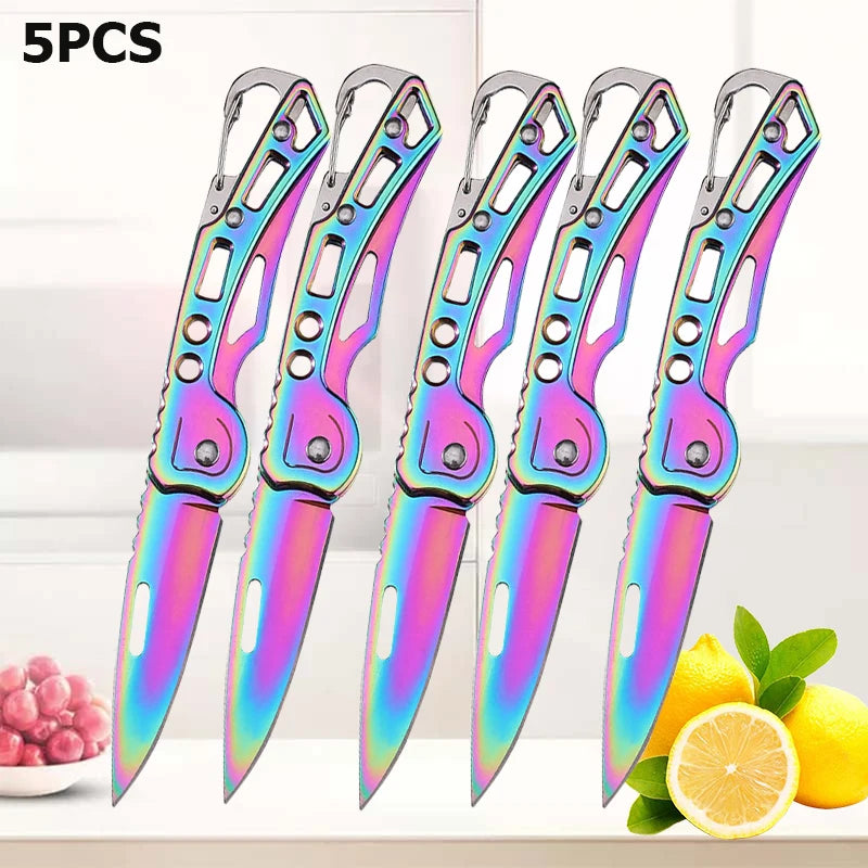 Portable Stainless Steel Fruit Knife – Foldable, Sharp & Easy Grip